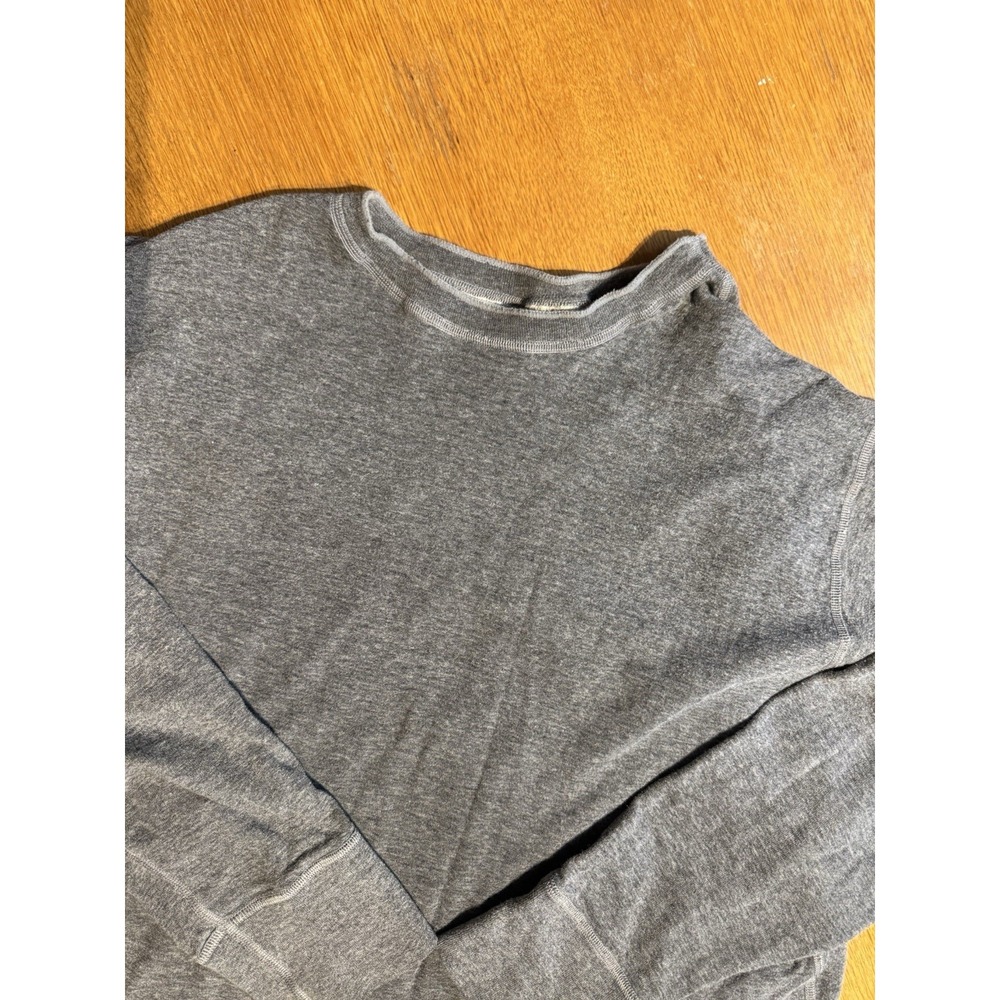 VTG LL Bean Mens L Double Layer Wool Cotton Crewneck Pullover 277213 Canada Made